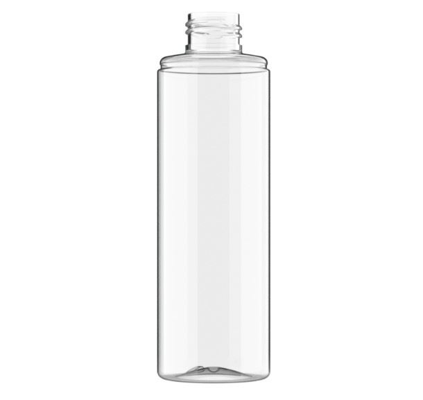 250ml Clear PET Tubular, 24/410 Back, To suit O/cap